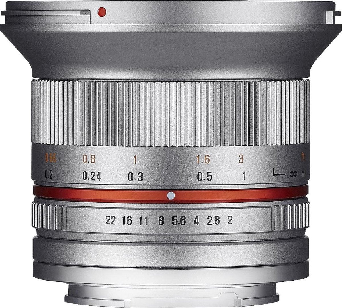 Samyang 12mm - F2.0 Ncs Cs - Prime lens - Geschikt voor Fujifilm X - Zilver