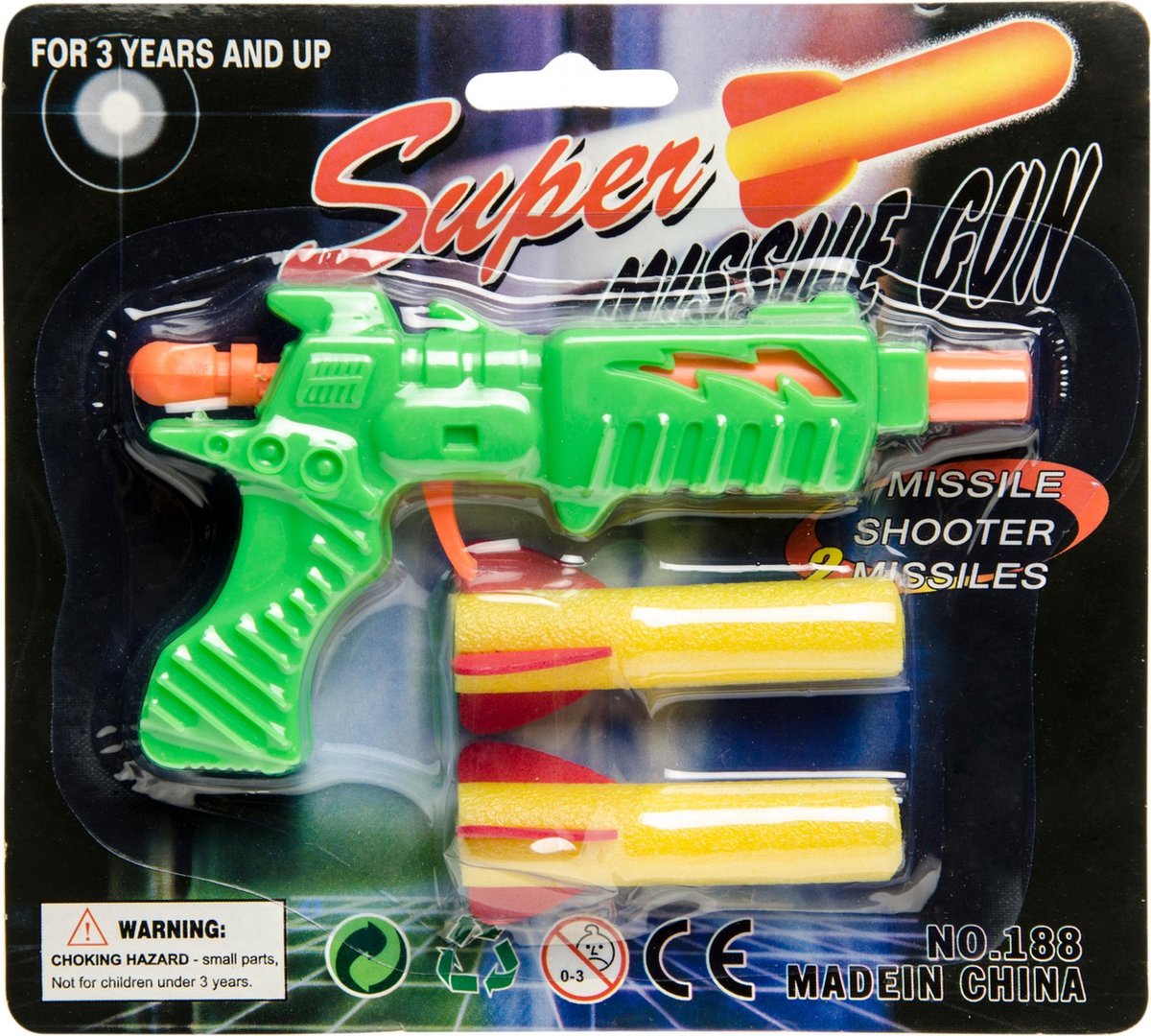 Lg-imports Pistool Met Schuimpijlen 3-delig 12