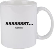 Sssst Rustaagh mok - kop - beker - koffie/thee - hoogglans wit- 295 ml - grappig - herkenbaar