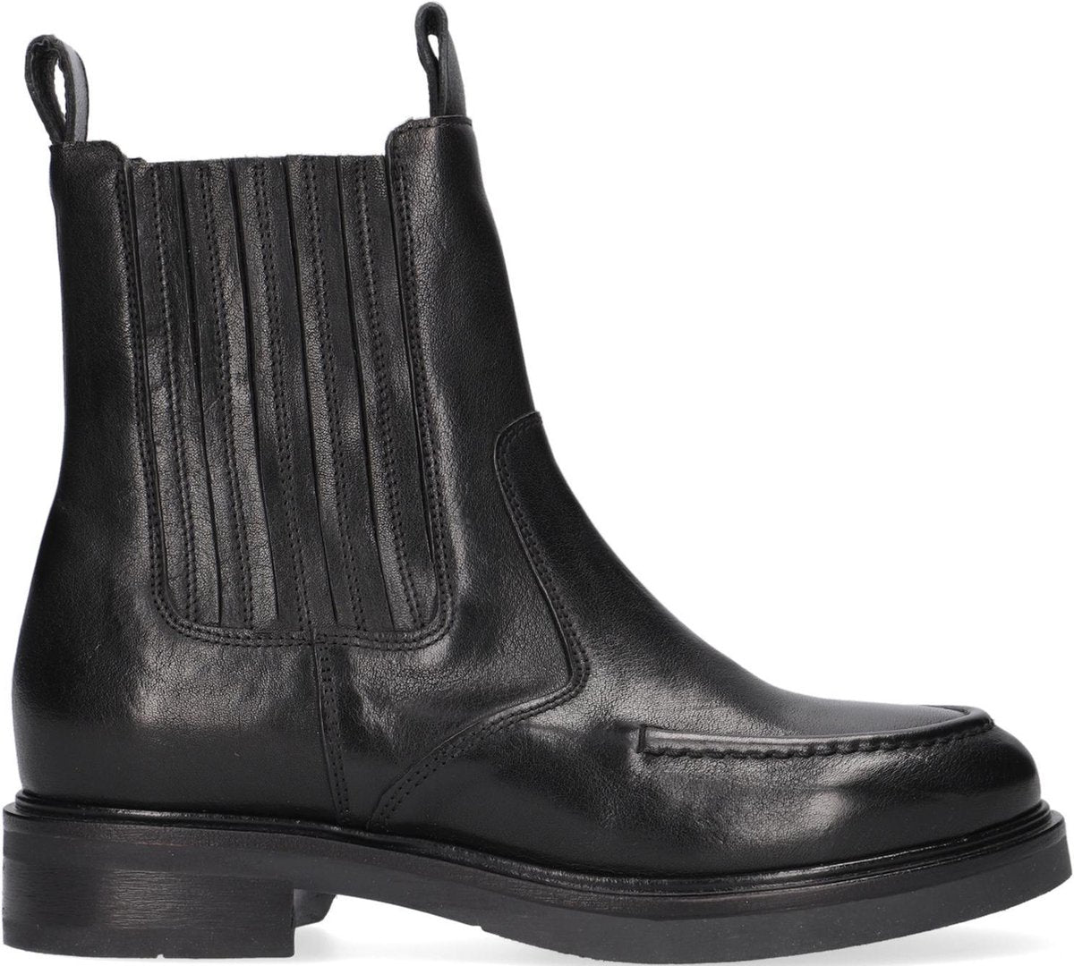 VIA VAI Johanna Enkelboots -  Enkellaarsjes - Dames - Zwart - Maat 42