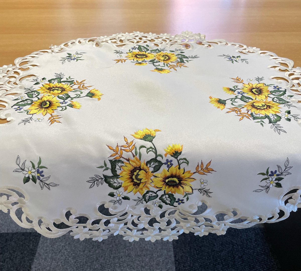 Tafelkleed - Zonnebloem - Rond 60  cm