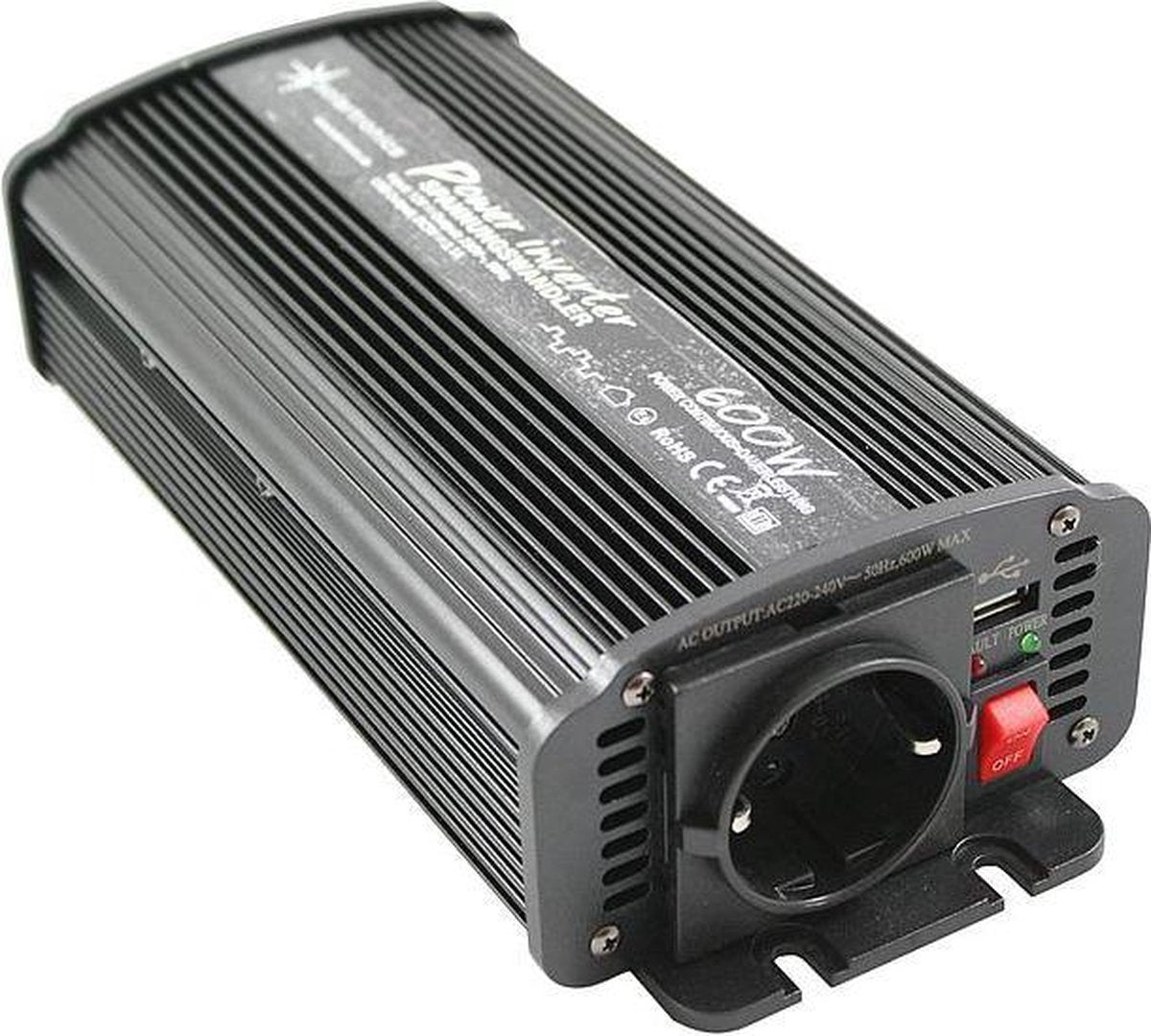 12V - 230V Gemodificeerde sinus Spanningsomvormer 600W