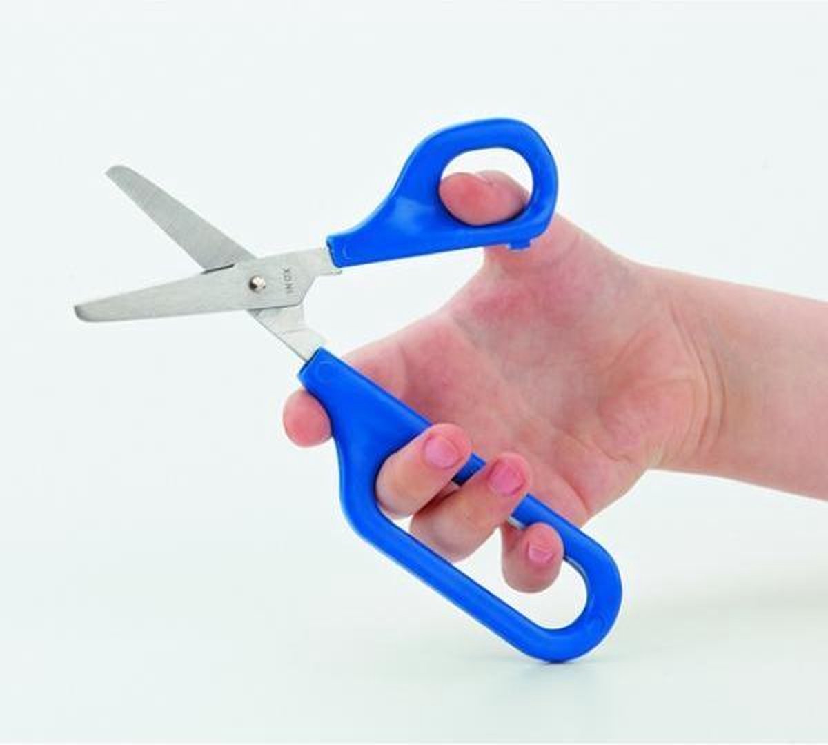 Zelfopenende schaar met 1 groot oog Easi-Grip® 45 mm ronde punt - rechts