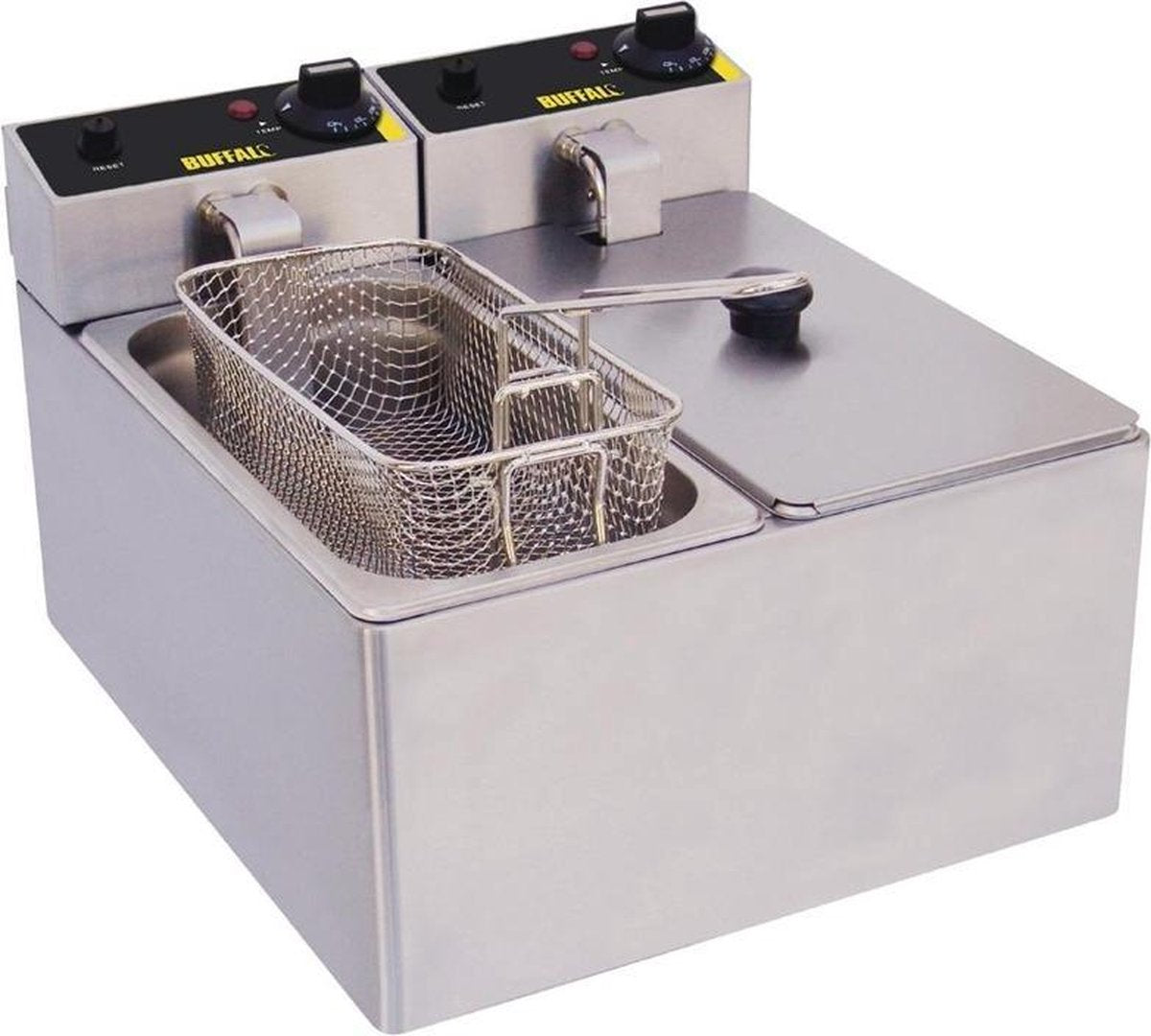 Buffalo dubbele friteuse 2x 3ltr