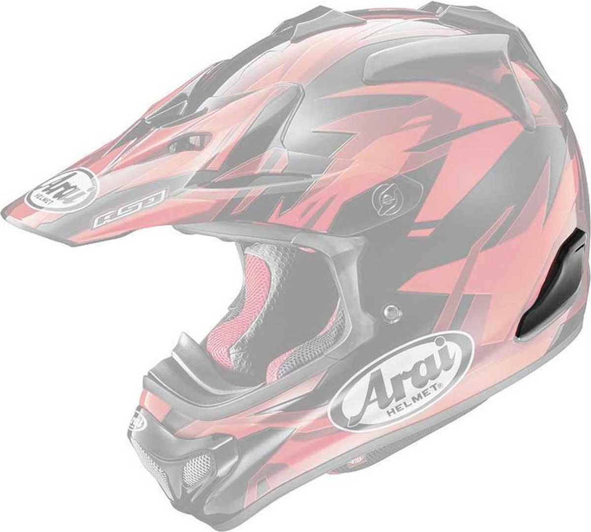 Arai MX-V Side Vent-Black (Mat Frost)