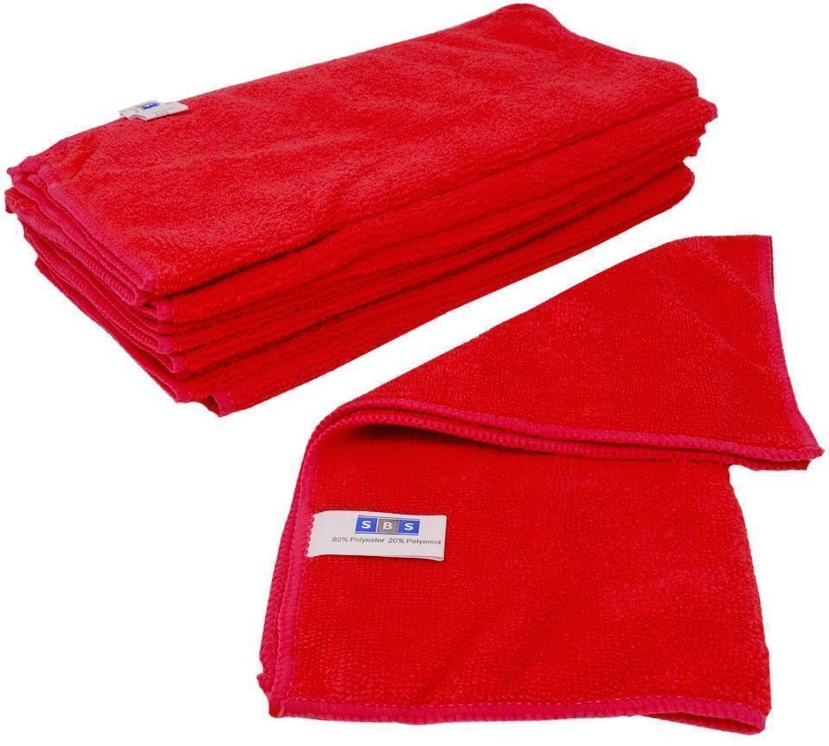 SBS soft microvezeldoeken 40 x 40 cm / 10 stuks / Roze