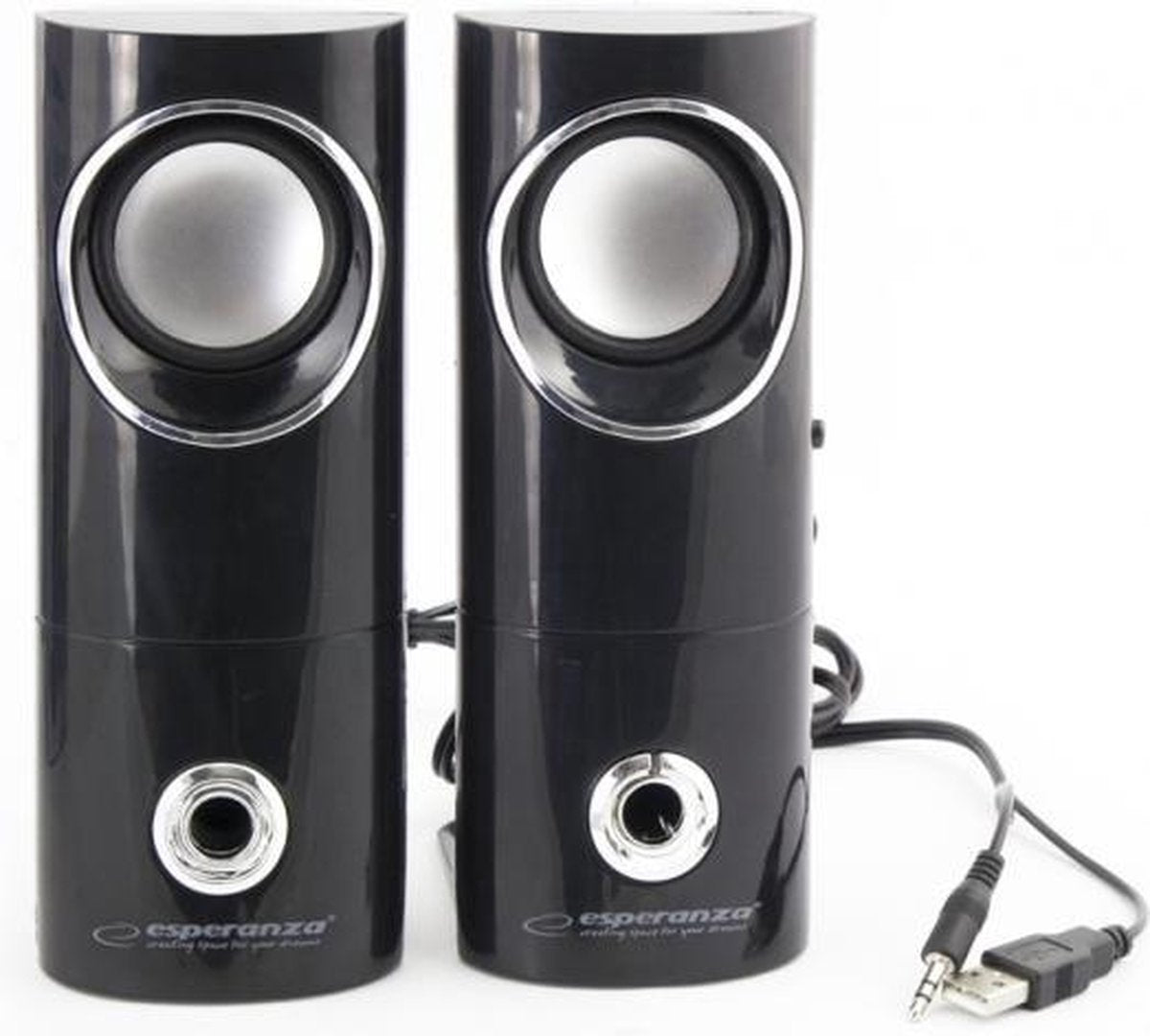 Esperanza 2.0 BEAT luidspreker set 2.0 kanalen 6 W Zwart