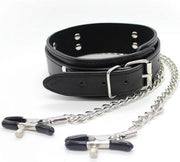 Collar met tepelklemmen eraan vast