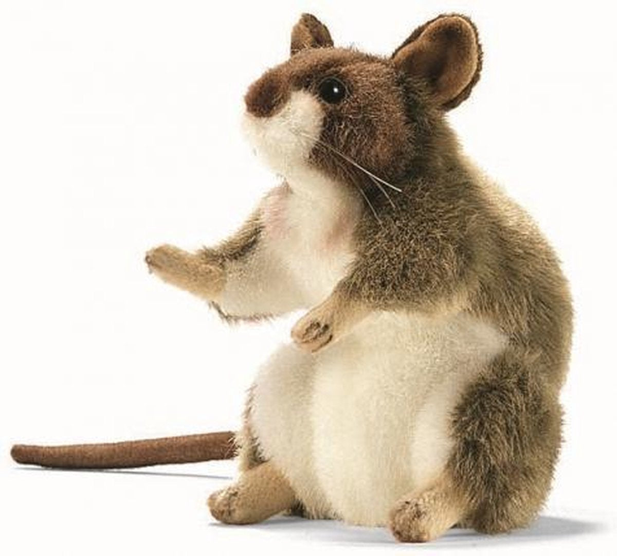 Pluche zittende muis knuffel 15 cm