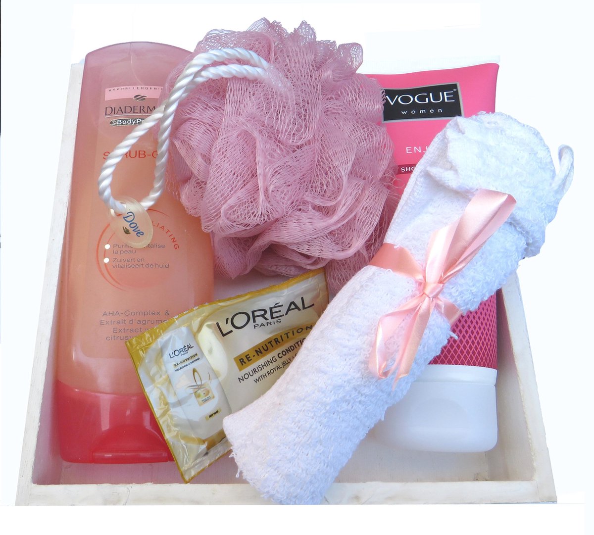 Dames vrouw cadeaupakket geschenkset voor moeder vrouw vriendin dochter. Huidverzorging 6delig.  Kerst verjaardag moederdag