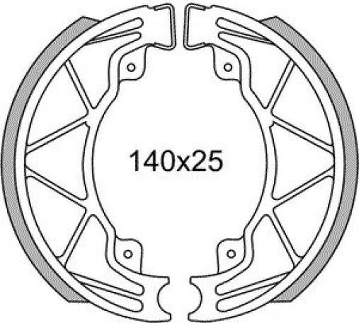Remsegmentet Newfren GF0268 Piaggio Runner