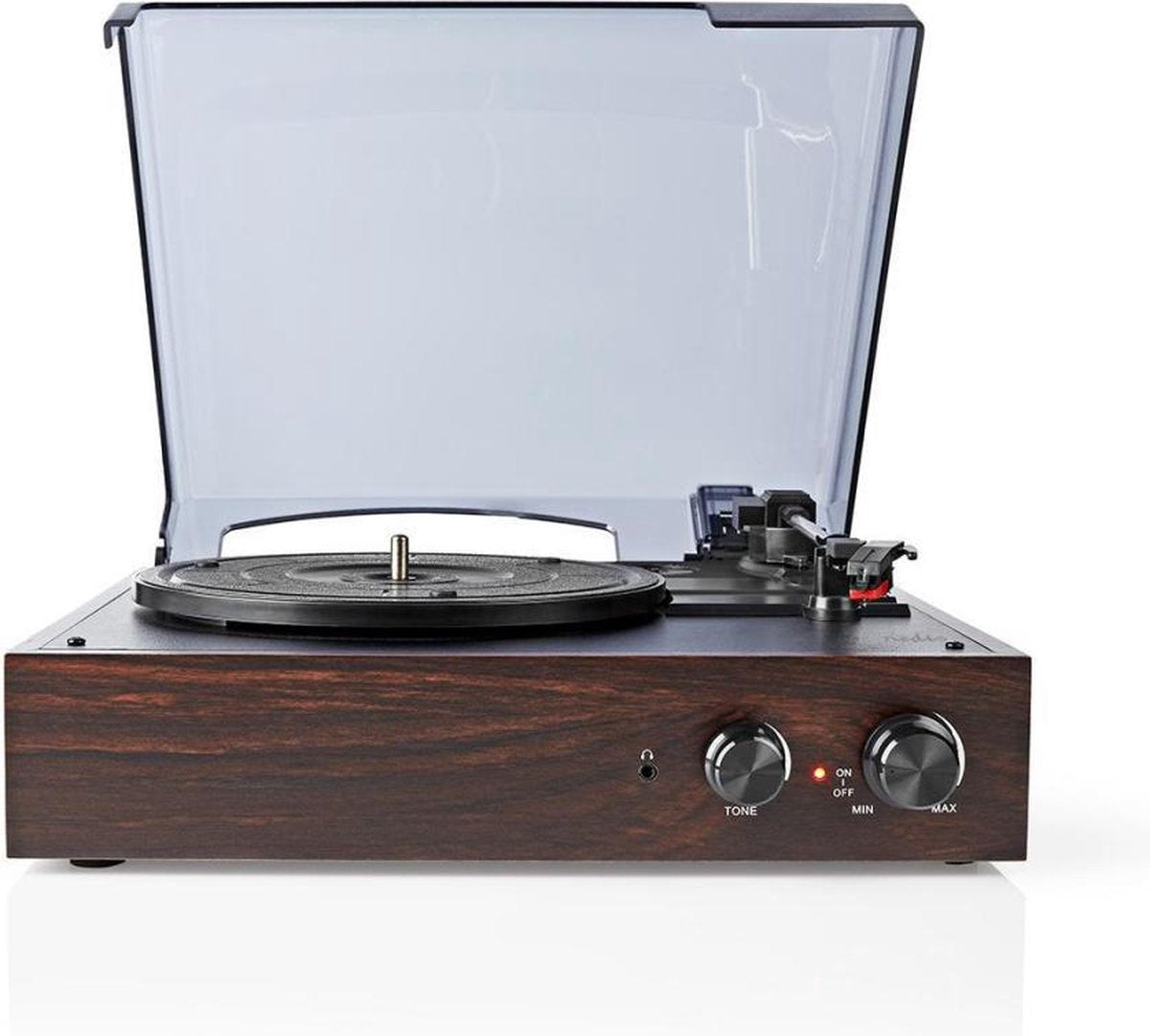 Turntable | 18 W | PC Conversion | Dust Cover | Brown