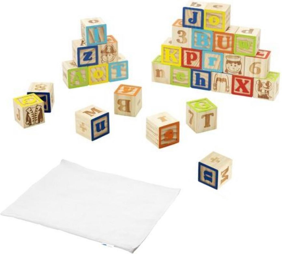 Imaginarium Cuboland - Houten Blokken voor Baby - 30 Stuks