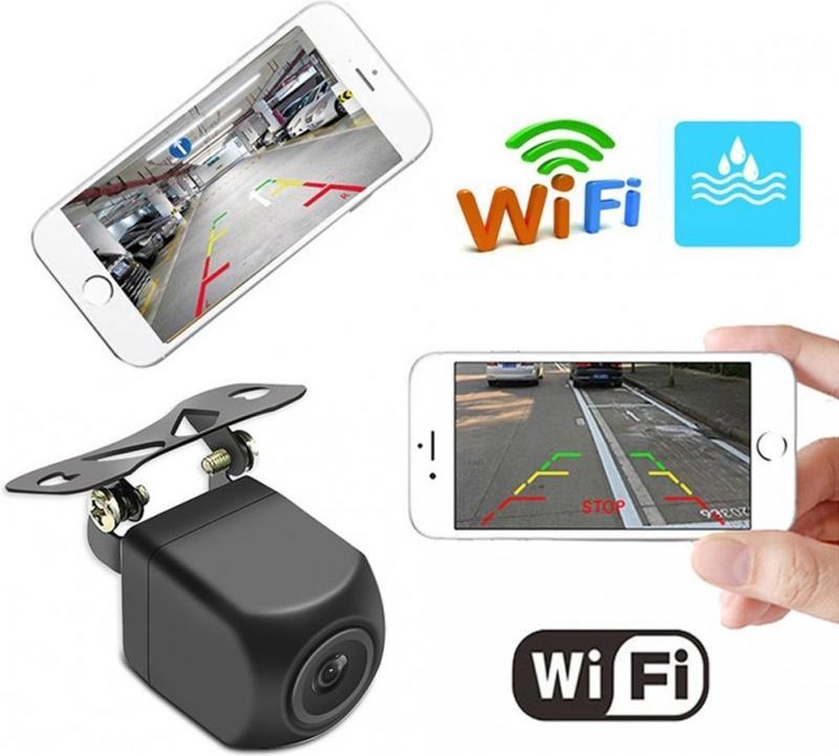 IP66 waterdichte nachtzicht mini wifi achteruitrijcamera