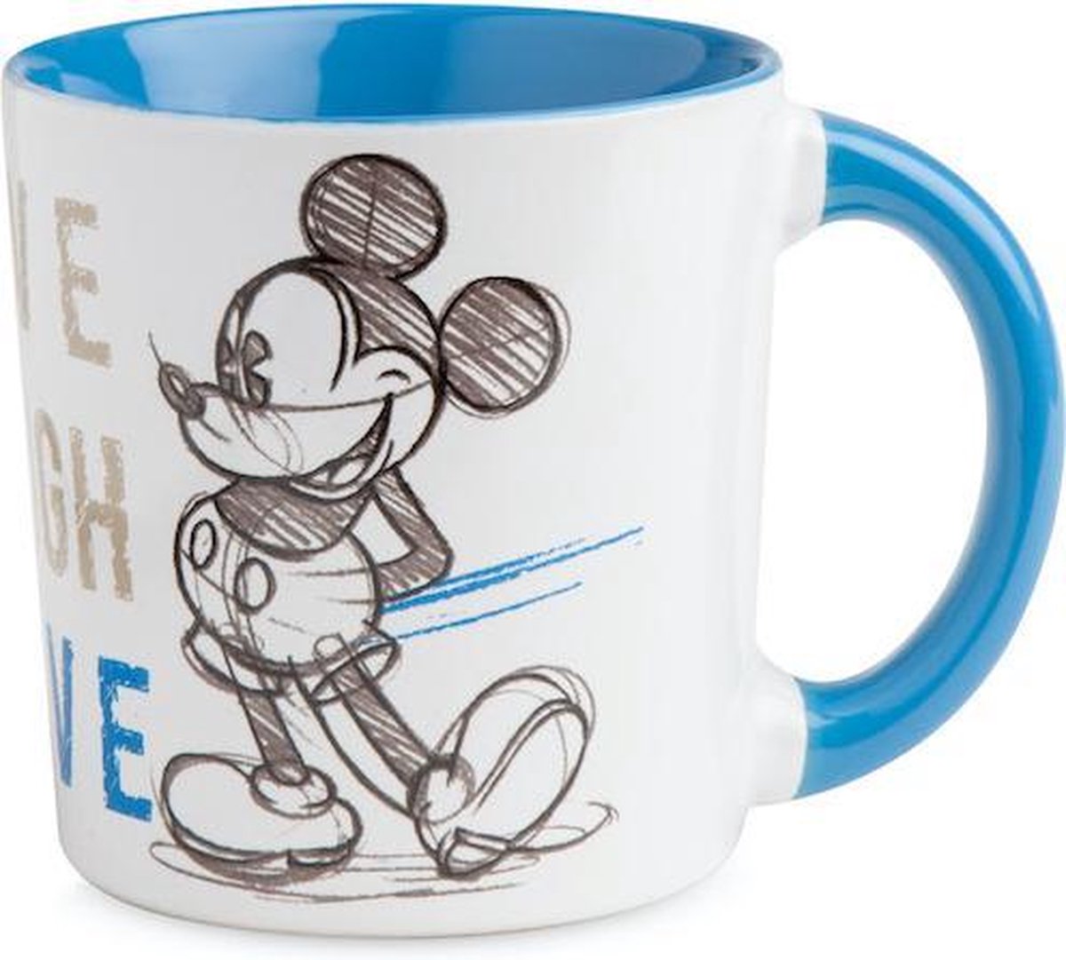 Disney Egan Mok Mickey Mouse Live Laugh Love Blauw 9