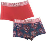Chicamala - meisjes 2-pack mdusa rood & blauw - 176