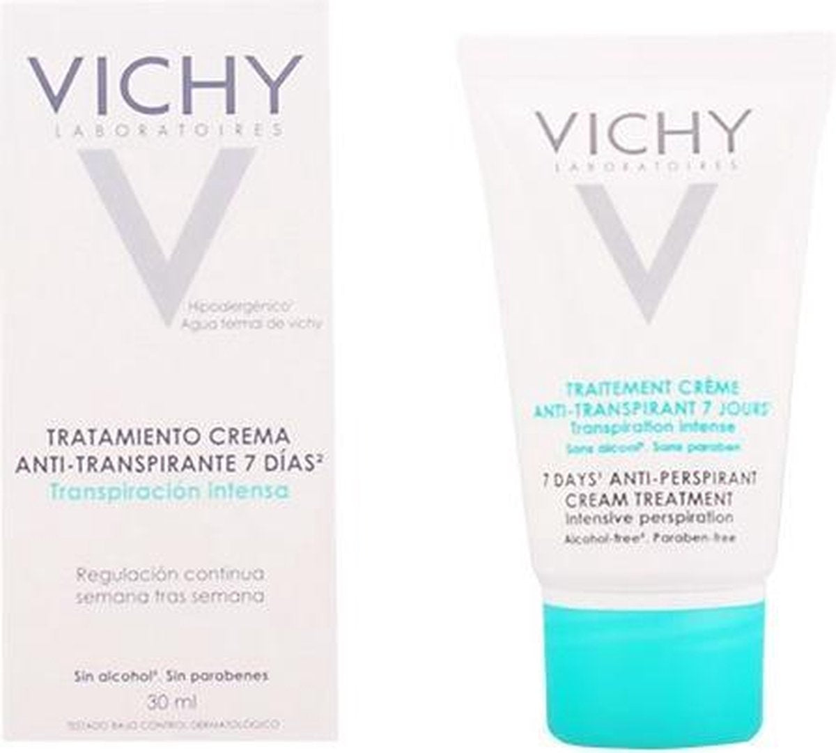 MULTI BUNDEL 5 stuks Vichy - deodorant - raitement creme anti-transpirant 7 jours cream 30 ml