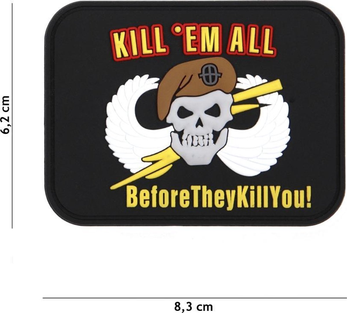 Embleem 3D PVC Kill m All