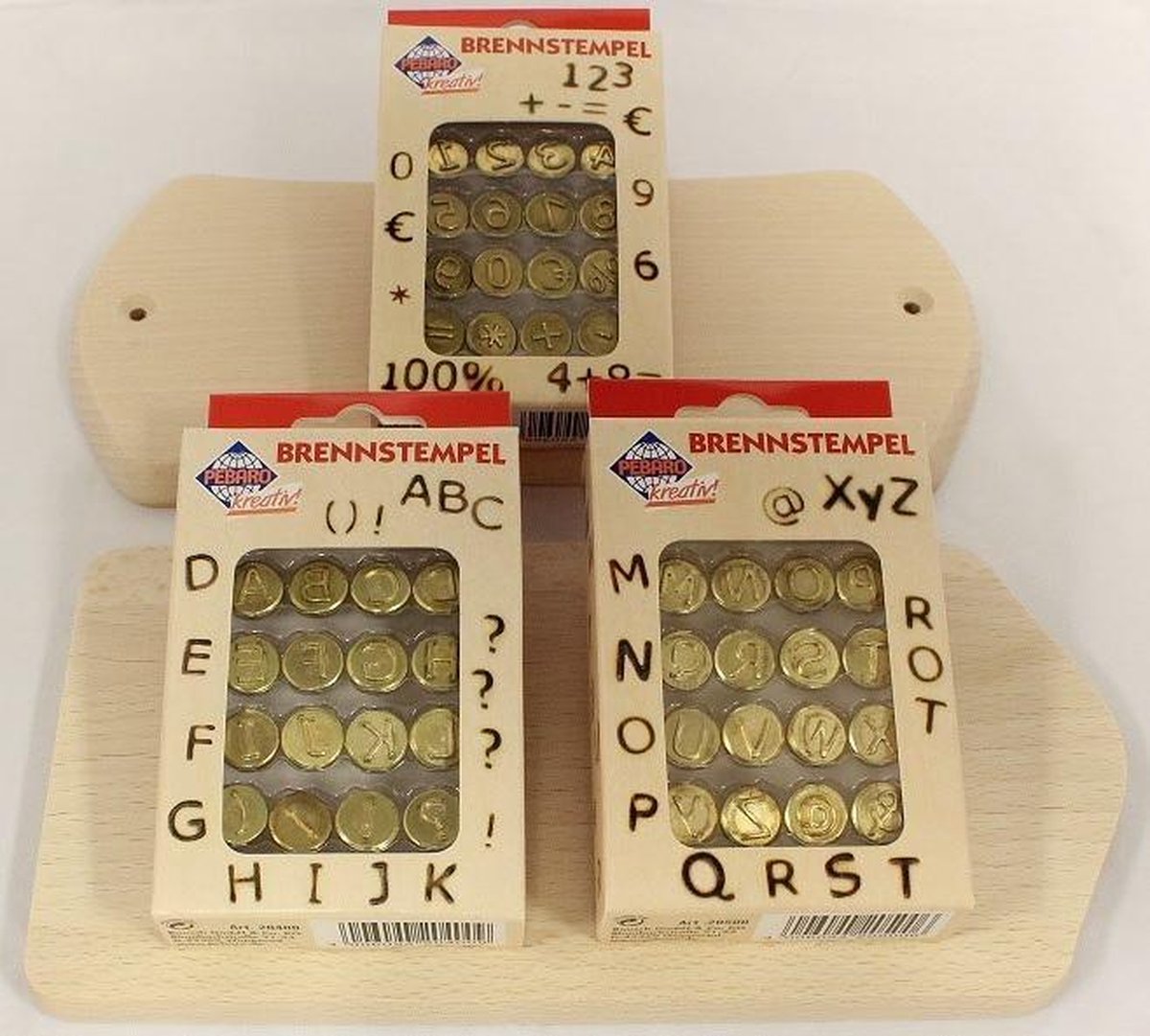Pebaro Brandstempelset Letters en Cijfers A040001 - 12 brandstempels