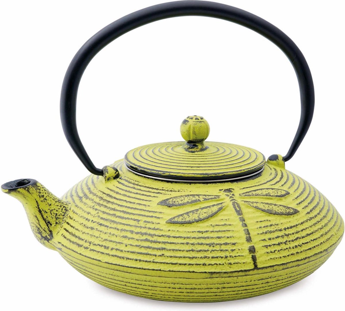 Theepot - Gietijzeren theepot - Dragonfly groen  - 800 ml