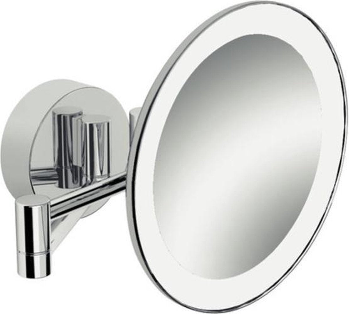 Nemo Spring Icono cosmeticaspiegel met dubbele arm LED verlichting messingglas wandmontage 3x vergrotend