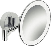 Nemo Spring Icono cosmeticaspiegel met dubbele arm LED verlichting messingglas wandmontage 3x vergrotend
