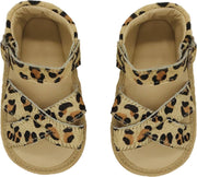 Supercute sandalen met panterprint 6 - 12 maanden maat 18-21