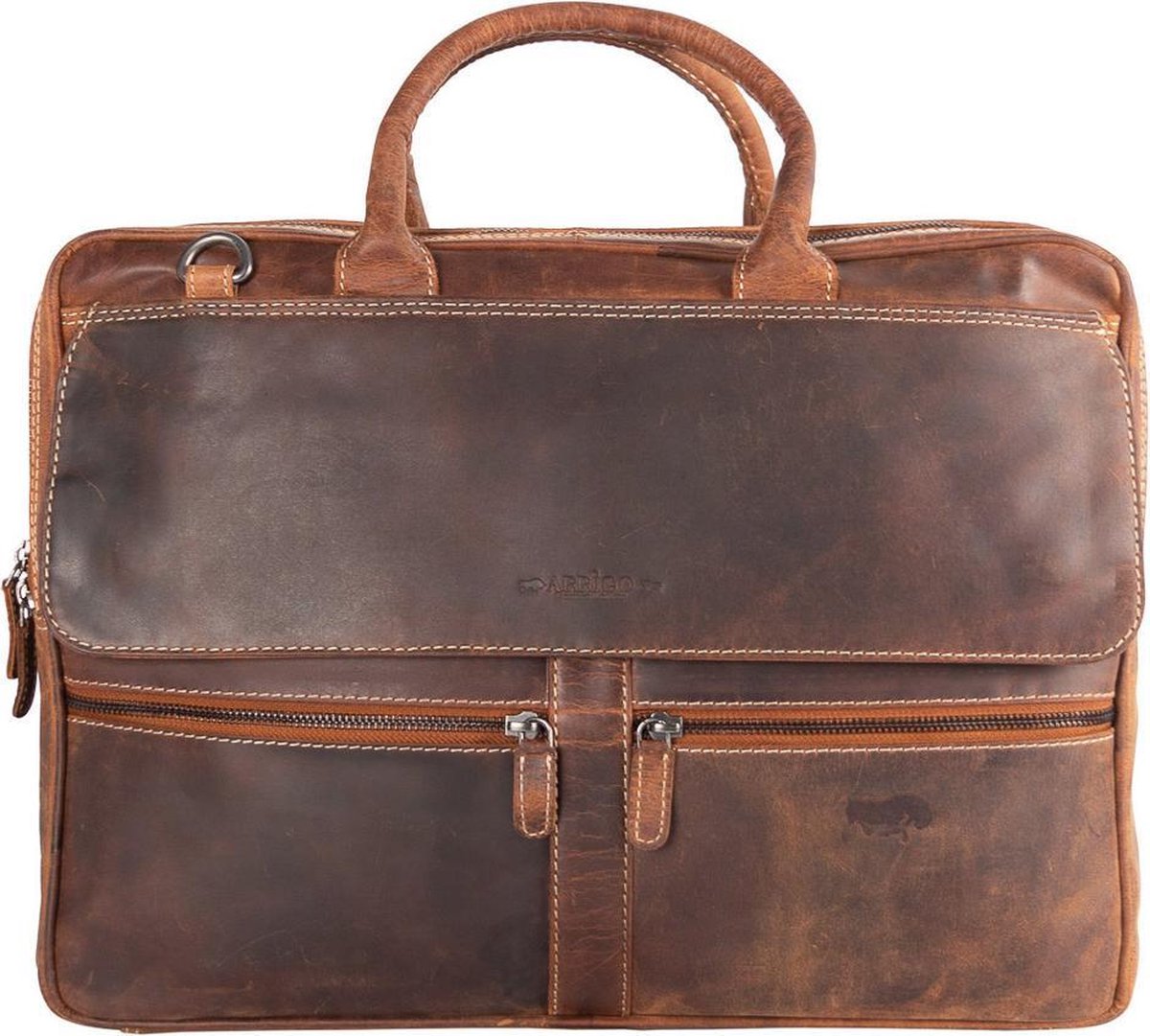 Laptop Tas Leer Lichtbruin 17 Inch – Laptoptas Dames Lichtbruin – Laptoptas Heren Lichtbruin