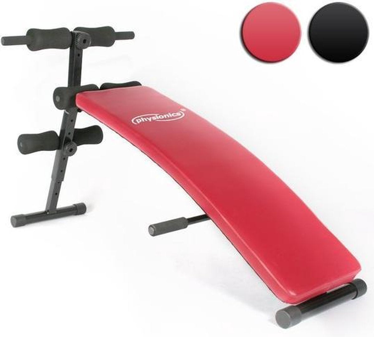 Buiktrainer - Inklapbaar - Gevoerde Beenfixering - Rood