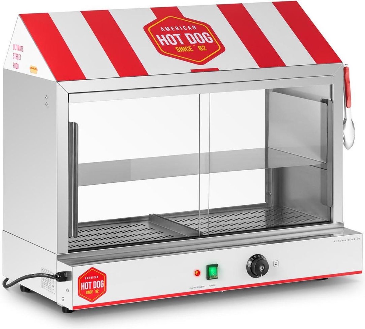 Royal Catering Hotdog - stoompan - 300 hotdogs - 100 broodjes - 2400 W