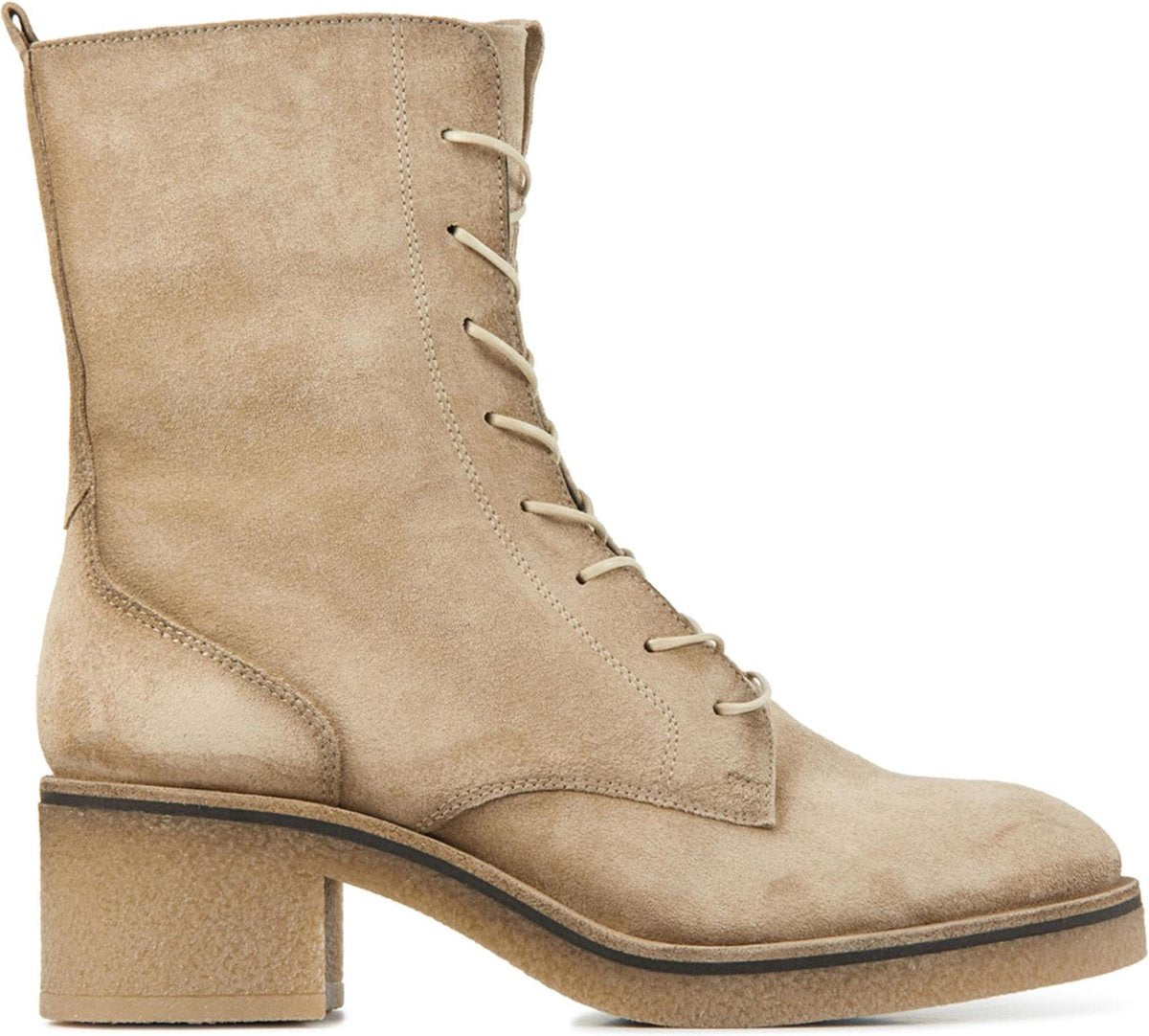 Softwaves Vrouwen   Enkellaarsjes / Laarzen / Damesschoenen 8.27.01 - Beige - maat 36