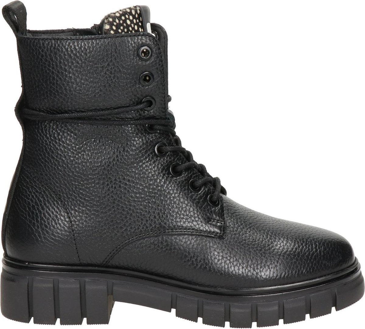 Maruti Tyler dames veterboot - Zwart - Maat 37