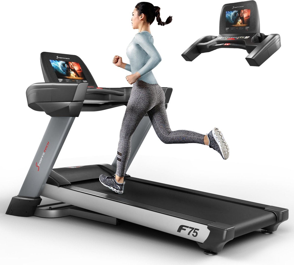 Sportstech F75 loopband - groot loopvlak - Android 15