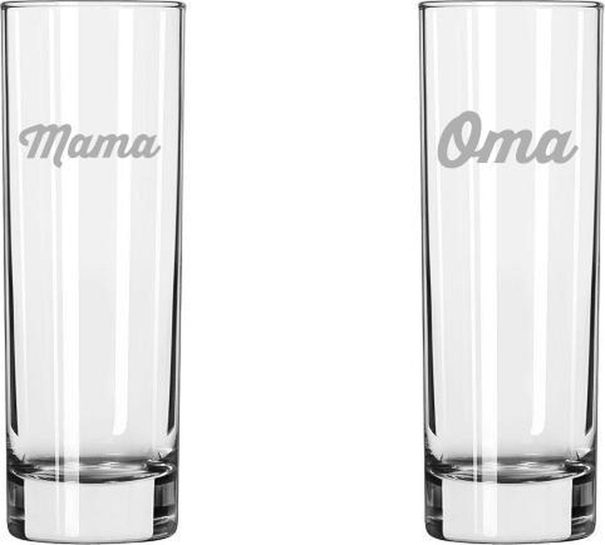 Gegraveerde longdrink 22cl mama+oma