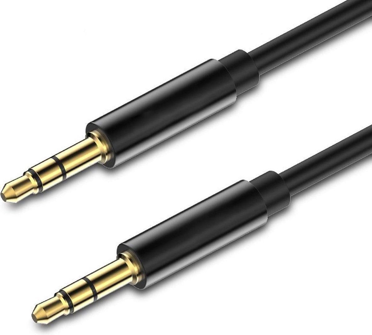 aux kabel Jack 3.5 naar Jack 3.5 mm - Audio Kabel - 1 Meter - Male to Male - Zwart