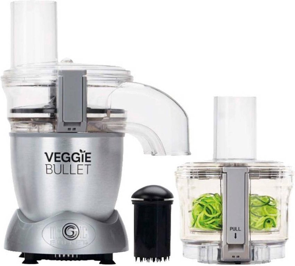 NutriBullet Veggie Bullet - 14-delig - 600 Watt - Blender - Snij- en raspapparaat - Zilver