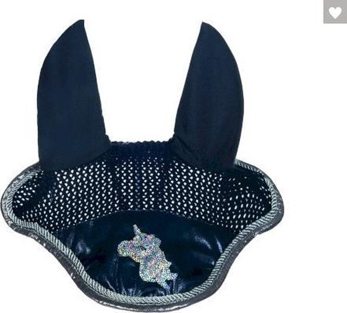 HKM oornet Unicorn - donkerblauw - full