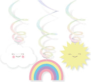 Swirls Iridescent Regenboog - 6 stuks