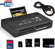 Goodlux Geheugenkaartlezer - All in one kaartlezer - Memorycard reader - CF/TF/MS/M2 - (Micro) SD kaart
