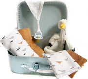 Geboortekoffer | kraamcadeau | Jollein | BIBS | Trixie | Anais | Happy Horse | speen | geboortepakket | lichtblauw | koffer | kinderkoffer | logeerkoffer