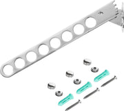 Wandhaak met 8 Gaten Zilver - Wanddroogrek - Kleding Organizer - Wasrek Inklapbaar - Kast Organizer - Inklapbare Kledinghanger