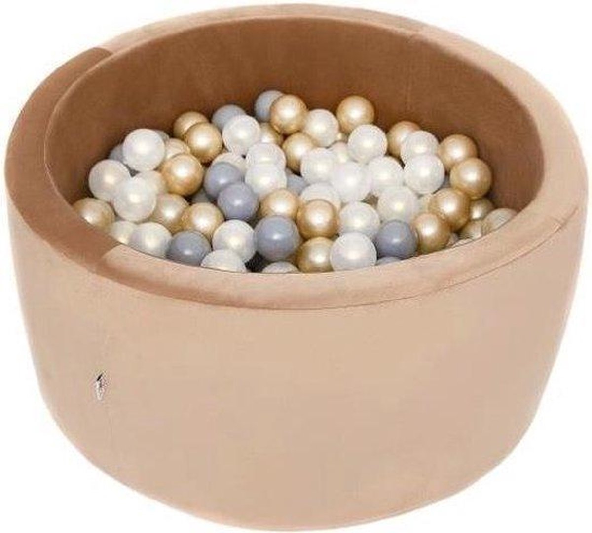 Ballenbak XL rond 90x40 velvet goud Misioo