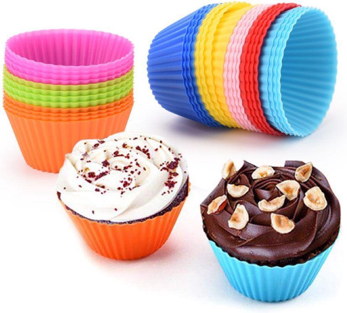 24 Mini Cupcake Vormpjes
