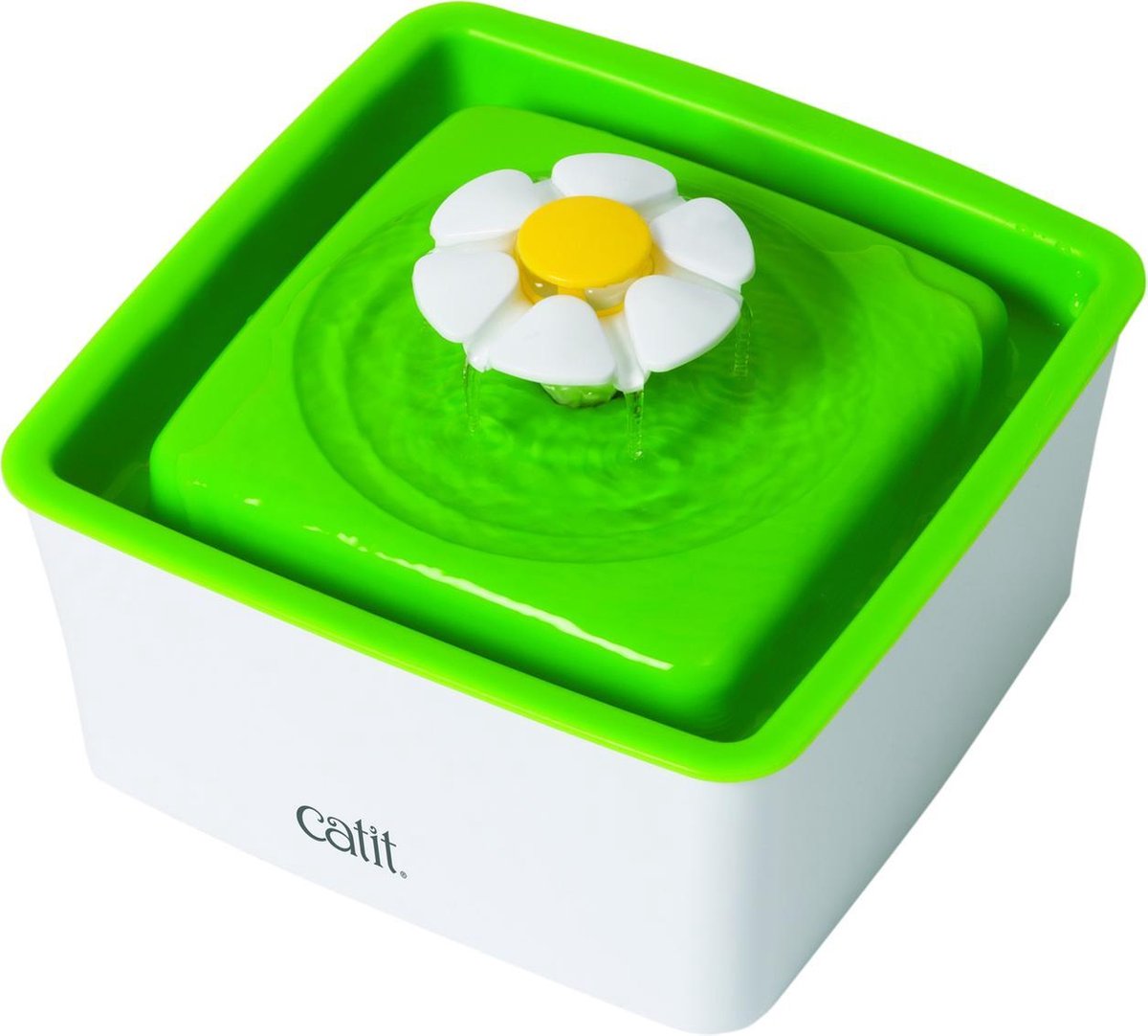 Catit Senses Drinkfontein Mini Bloem - Wit/Groen - 18