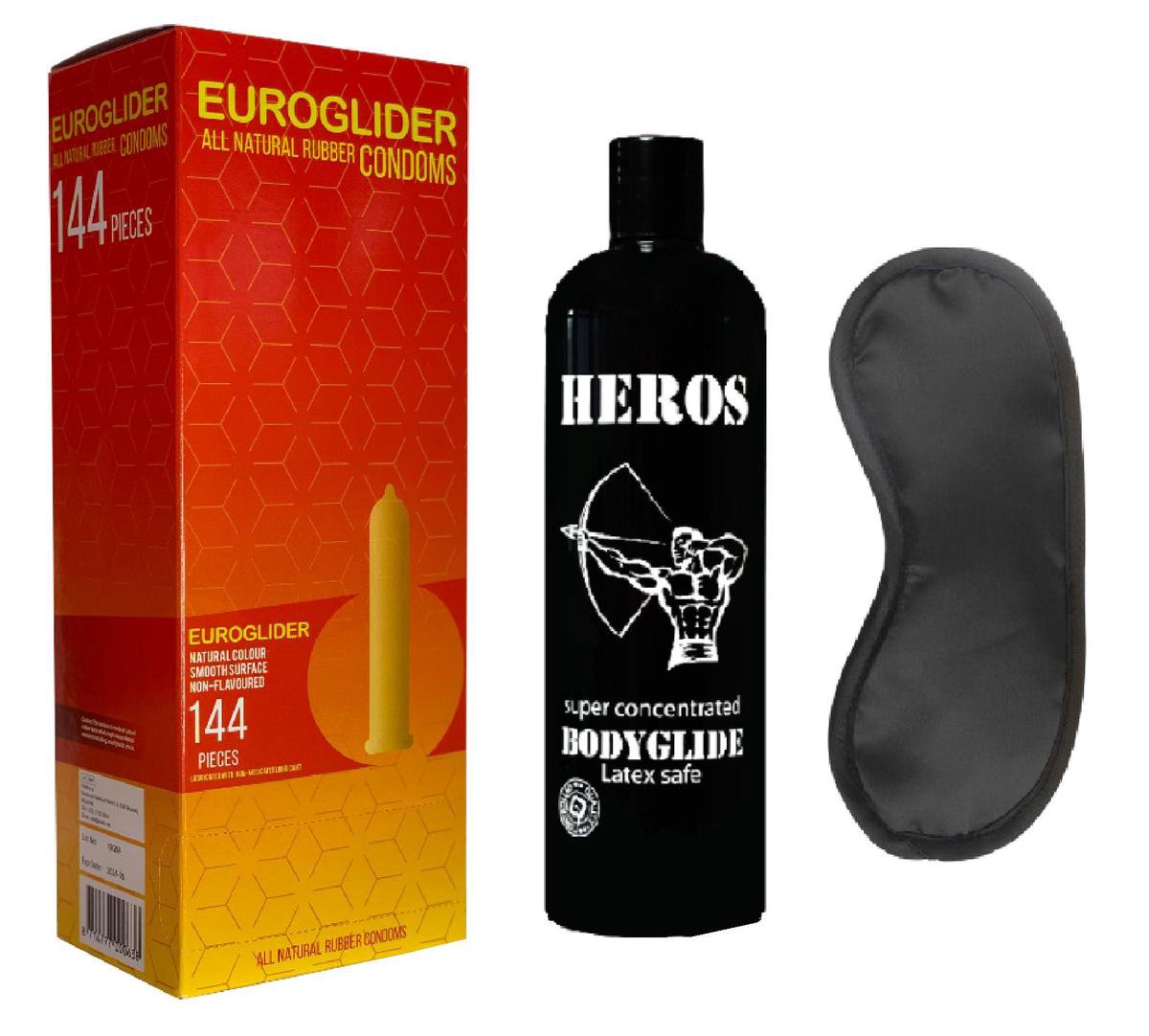 Euroglider 144 stuks + HÉROS Siliconen glijmiddel 500ml "SUPERDEAL"!