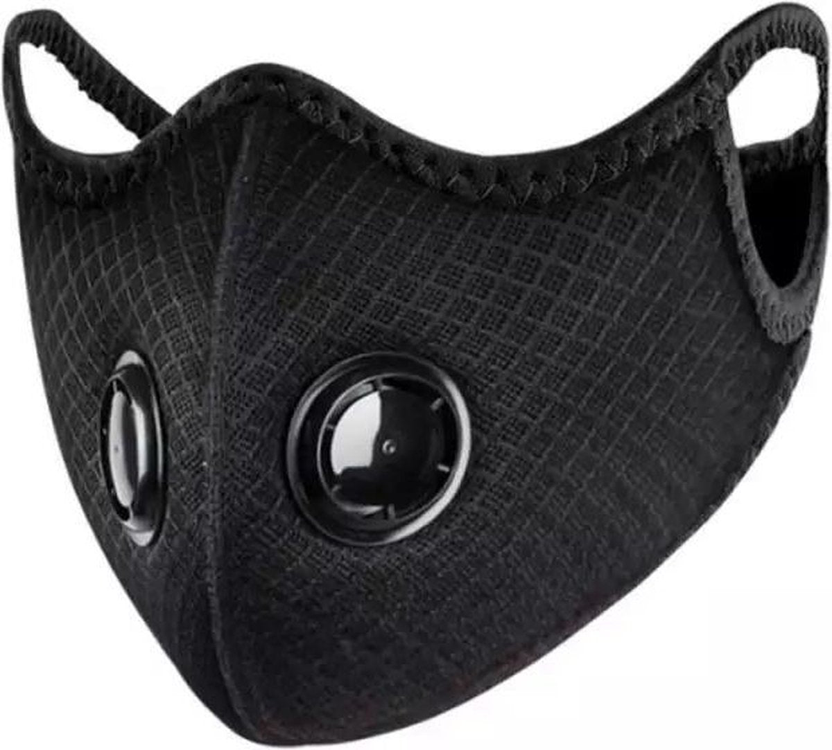 Trainingsmasker – Mondkapje – Masker met Ventilatie – Fietsen – Joggen  – Zwart