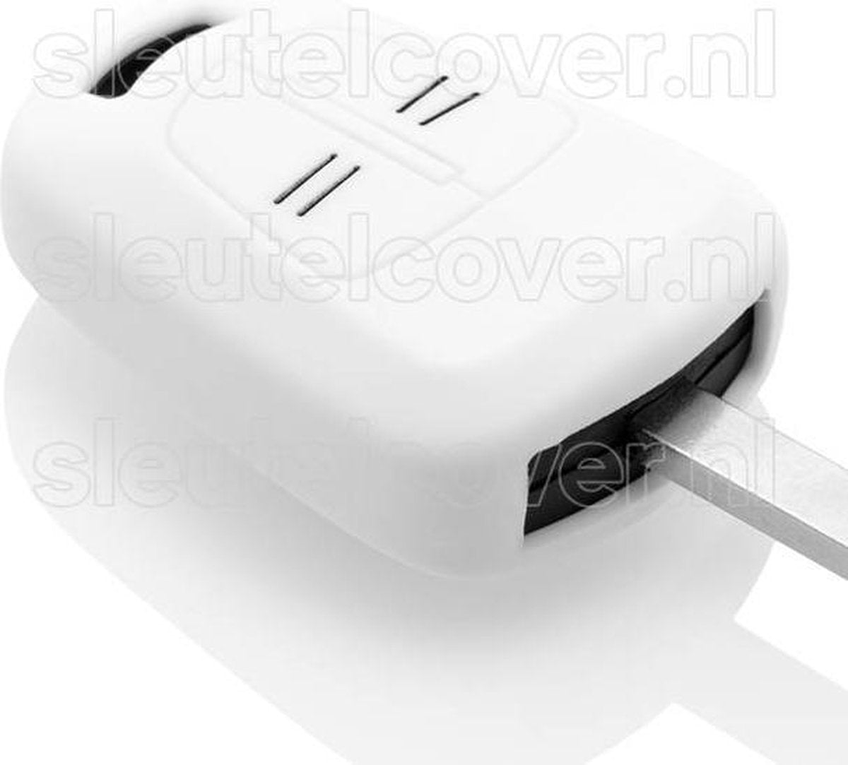 Opel SleutelCover - Wit / Silicone sleutelhoesje / beschermhoesje autosleutel