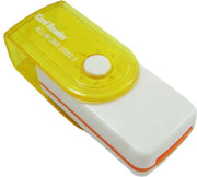 Multifunctionele USB Kaartlezer 4 in 1 USB 2.0 M2 SD SDHC SD TF Geheugenkaart Smart Reader - Geel
