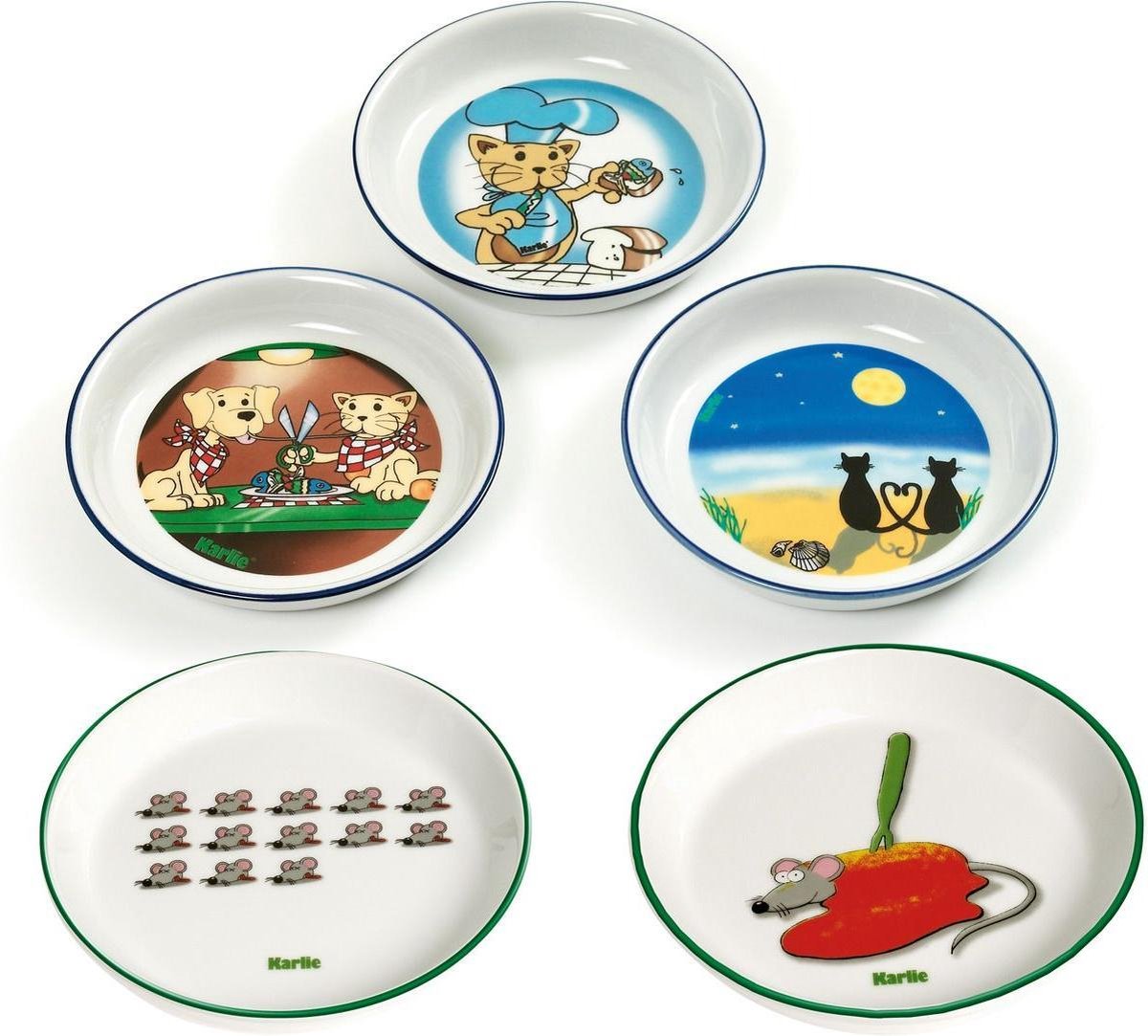 Pottery bowl for cats 16 cm / 200 ml \'mice\'