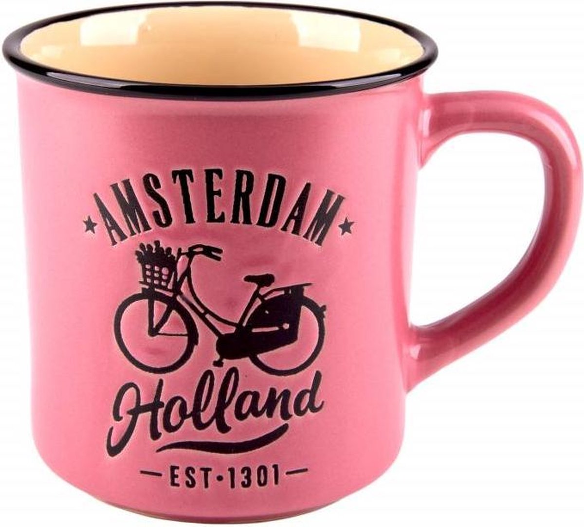 Vintage Mok Fiets Roze